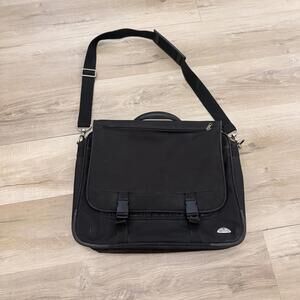 Samsonite Messenger Laptop Bag Black Office Briefcase Travel